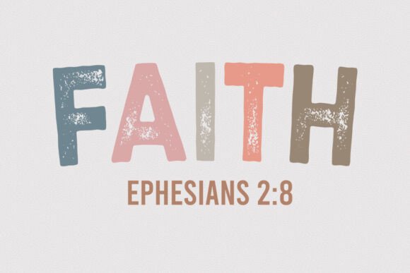 Faith Ephesians 2:8 Retro SVG Review