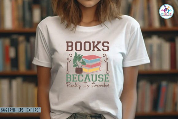 Review: Books Because Reality Is Overrated SVG