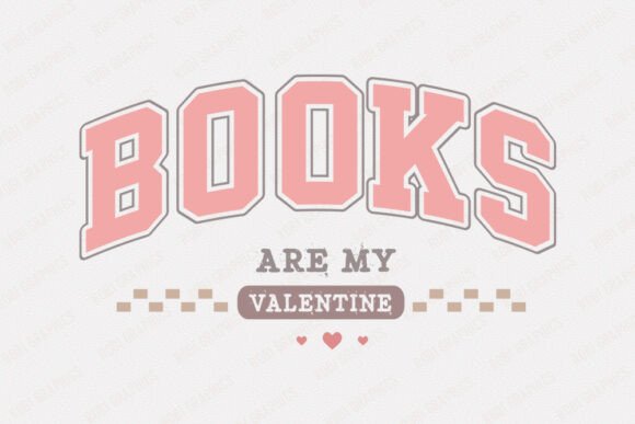 Reviewing Books Are My Valentine - Retro SVG