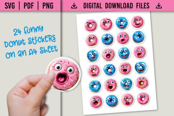 Reviewing Funny Donut Stickers for Embroidery Use